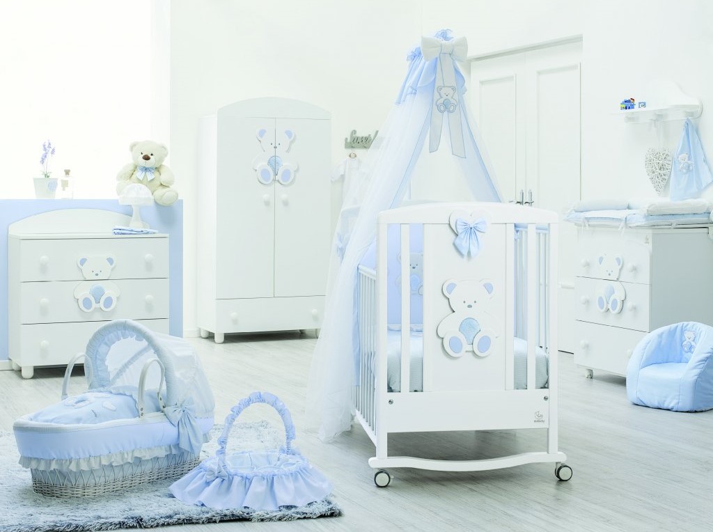 Italbaby modrá detská izba pre chlapca Peluche